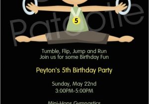 Gym Birthday Party Invitations 1000 Images About Gymnastics Party On Pinterest Party