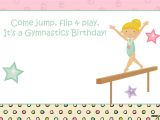 Gymnastics Party Invitations Free Printable Free Printable Gymnastic Birthday Invitations Updated