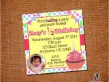 Half Birthday Party Invitations 13 Best Images About Half Birthday On Pinterest Half
