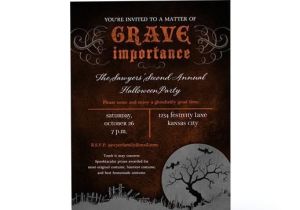 Hallmark Halloween Party Invitations A Matter Of Grave Importance Halloween Invitation