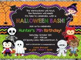 Halloween Birthday Party Custom Invitations Halloween Birthday Invitation Printable Kids Halloween Party