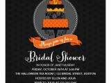 Halloween Bridal Shower Invitations Elegant Halloween Cake Bridal Shower Invitation