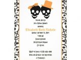 Halloween Bridal Shower Invitations Elegant Skulls Halloween Wedding Bridal Shower 5×7 Paper