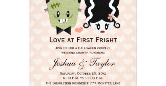 Halloween Bridal Shower Invitations Halloween Couples Wedding Shower Invitations