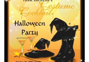 Halloween Cocktail Party Invitation Enchanting Cocktail Witches Halloween Party Invite