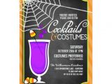 Halloween Cocktail Party Invitation Halloween Cocktail Costume Party Invitations