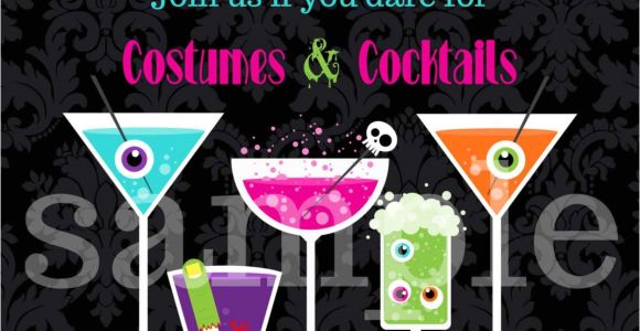 Halloween Cocktail Party Invitation Halloween Cocktail Party Invitation You Print