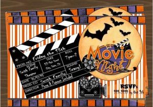 Halloween Movie Party Invitations Halloween Movie Night Invitation Movie Madness