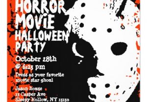 Halloween Movie Party Invitations Horror Movie Halloween Party Invitation