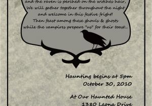 Halloween Party Poem Invite 1000 Images About Halloween Invitations On Pinterest