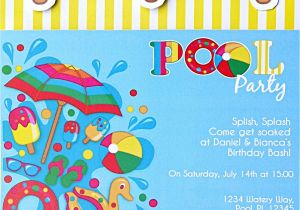 Handmade Pool Party Invitation Ideas Pool Party Ideas & Kids Summer Printables