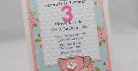 Handmade Tea Party Invitation Ideas Handmade Tea Party Invitations Set Of 10
