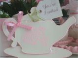 Handmade Tea Party Invitations 10 Personalized Handmade Mother 39 S Day Birthday Shower