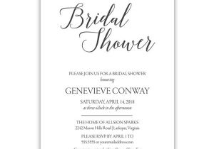 Handwritten Bridal Shower Invitations Modern Handwritten Script Bridal Shower Invitations