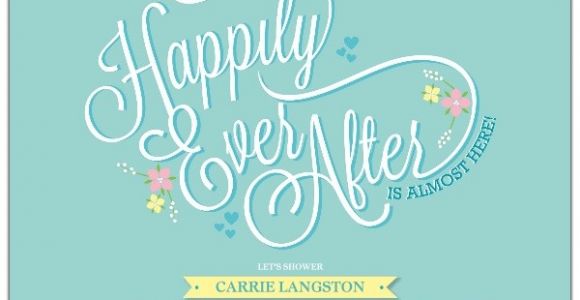 Happily Ever after Bridal Shower Invitations Happily Ever after Bridal Shower Invitations