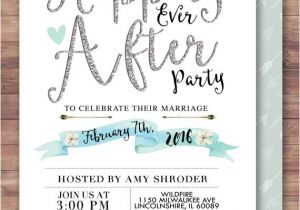 Happily Ever after Bridal Shower Invitations Happily Ever after Invitation Boho Wedding Shower Invitation