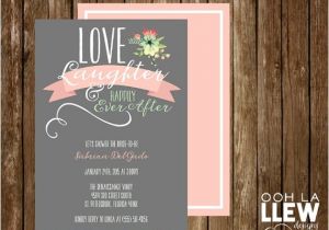 Happily Ever after Bridal Shower Invitations Love Laughter & Happily Ever after Bridal Shower by Oohlallew