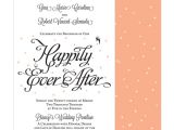 Happily Ever after Party Invitations Happily Ever after Wedding Invitations by Barbara Jane Va