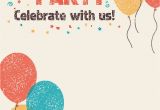 Happy Birthday Invitation Template Free Printable Celebrate with Us Invitation Great Site
