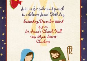 Happy Birthday Jesus Party Invitations Items Similar to Jesus Birthday Christmas Party Invitation