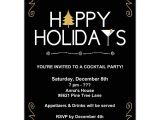 Happy Holidays Party Invitation Happy Holidays Cocktail Party Invitations Paperstyle