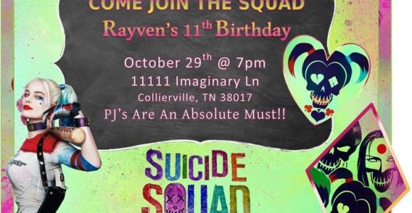 Harley Quinn Birthday Party Invitations 36 Best Images About Suicide Squad On Pinterest Joker