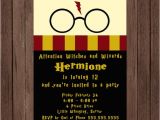 Harry Potter Birthday Invitation Template Harry Potter Birthday Invitation Gryffindor Digital File