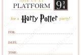 Harry Potter Birthday Invites Free Printables Printable Harry Potter Invitation Pdf