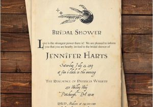 Harry Potter Bridal Shower Invitations Harry Potter Bridal Shower Invitation Harry Potter Baby