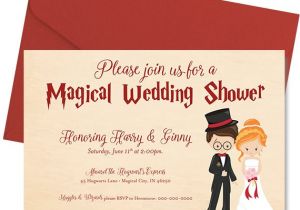 Harry Potter Bridal Shower Invitations Harry Potter Wedding Shower Invitation Harry Potter Bridal