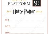 Harry Potter Party Invitation Template Printable Harry Potter Invitation Pdf