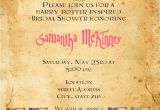 Harry Potter themed Bridal Shower Invitations Harry Potter Bridal Shower Invitation