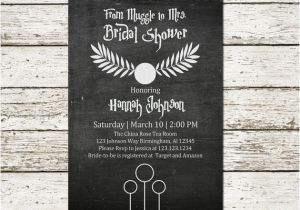 Harry Potter themed Bridal Shower Invitations Harry Potter Bridal Shower Wedding by Sweetteaandacactus