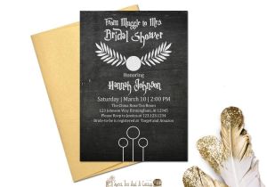 Harry Potter themed Bridal Shower Invitations Harry Potter Bridal Shower Wedding Invitation Printable