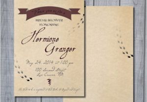 Harry Potter themed Bridal Shower Invitations Printable Harry Potter themed Bridal Shower Baby Shower by