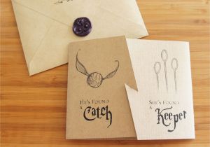 Harry Potter themed Bridal Shower Invitations Quidditch Inspired Invites for A Harry Potter themed