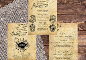 Harry Potter Wedding Invitation Template Free Harry Potter Wedding Invitation Diy Printable Template