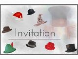 Hat and Wig Party Invitations Mad Hatter Party theme Ideas