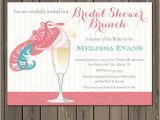 Hat Bridal Shower Invitations Bridal Shower Brunch Invitation Champagne Brunch Fancy