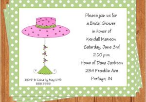 Hat Bridal Shower Invitations Pink Hat Invitation Bridal Shower Printable Editable