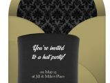 Hat themed Party Invitations Hat Party