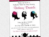 Hat themed Party Invitations Madhatter Mad Hatter Tea Party Invitations Fascinator