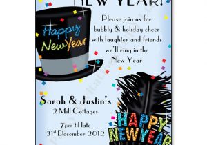 Hat themed Party Invitations Party Hats New Years Eve Party Invitation