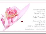 Hat themed Party Invitations Stunning Pink Floral Hat Party Invitations