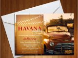 Havana Nights Party Invitation Havana Nights Invite Havana Nights Party Suprise Party