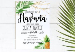 Havana Nights Party Invitation Template Havana Nights Invitation Cuban Party Cuba Miami Tropical