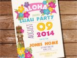 Hawaii Party Invitations Luau Party Invitation Hawaiian Party Invitation Instant