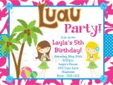 Hawaii theme Party Invites 20 Luau Birthday Invitations Designs Birthday Party
