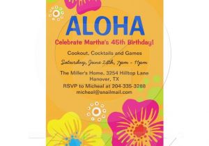 Hawaii theme Party Invites Hawaiian Luau Birthday Party Invitation Birthday Party