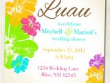 Hawaii theme Party Invites Luau Hawaiian themed Invitation